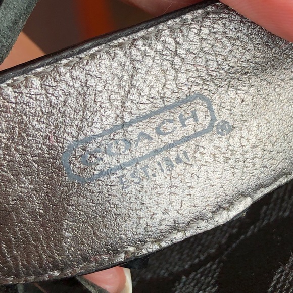 Coach black sandals. - Picture 7 of 8